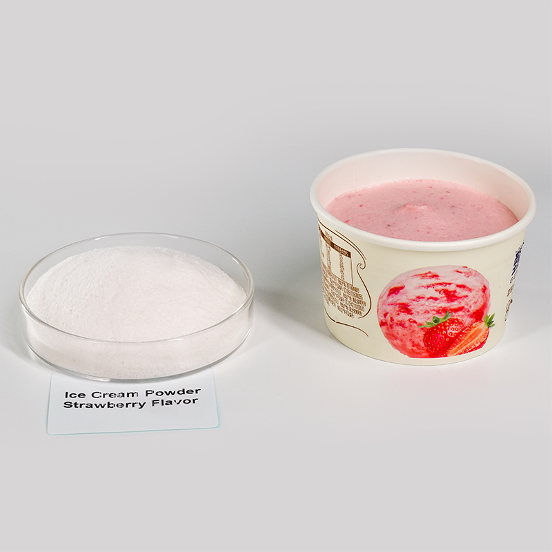 Strawberry flavor commercial ice cream powder variant